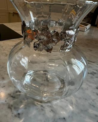 Vaso cristallo e argento MARIACRISTINA STERLING