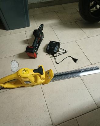 elettro sega e decespugliatore 