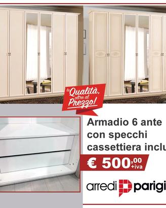 -Armadio 4 ante battenti - PROMO 3023