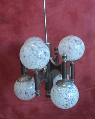 lampadario da soffitto Space Age Design anni 70 