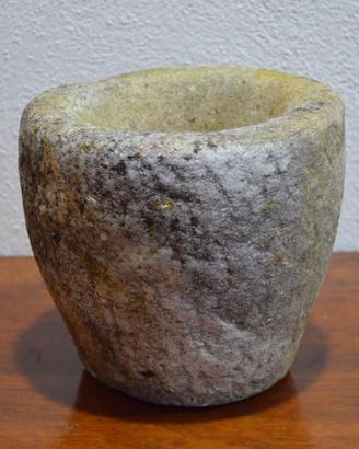 ANTICO ORIGINALE MORTAIO IN PIETRA D'EPOCA KG 6,5