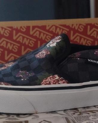 Vans Classic Slip-On Women Shoes Floral Checkerboa