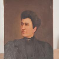 ritratto olio su tela 