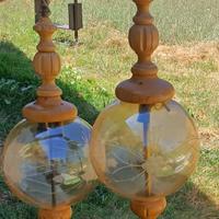 lampadari con vetro decorato 