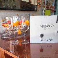 Set Completo 12calici + bacinella in Vetro Crodino