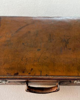 Valigia cuoio vintage