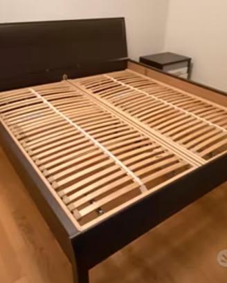 Letto con rete a doghe piegevole e materassi