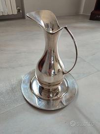 set brocca e vassoio in silver