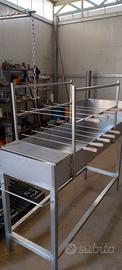 Barbecue  artigianale in acciaio inox