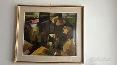 Quadro “Paesaggio con Pagliai” di Carlo Corrà