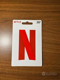 Gift card  Netflix 25€ - Nuova Sigillata
