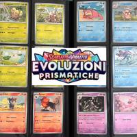 Lotto carte Pokemon Set Evoluzioni Prismatiche