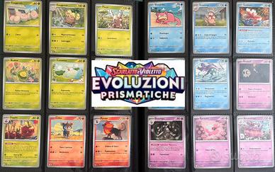 Lotto carte Pokemon Set Evoluzioni Prismatiche