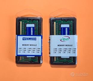 2x 8GB ram DDR3L 1333 MHz Nuovi