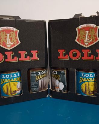 Liquore zabaglione Lolli 700ml x 3 vintage