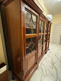 Libreria vetrina in legno