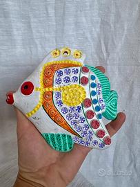Pesce ceramica artigianale decorazione parete