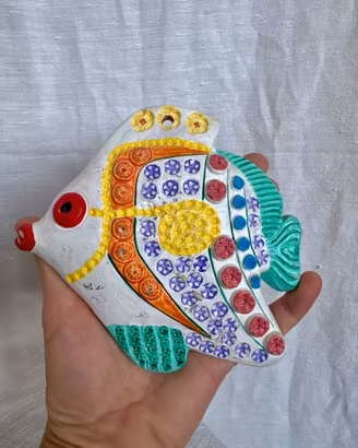 Pesce ceramica artigianale decorazione parete