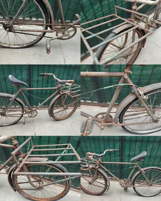 Vecchia bici da lavoro uomo da restaurare