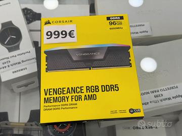 CORSAIR DDR5 96GB 6000 MHZ RGB - NUOVO SIGILLATO