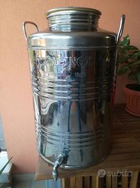 Bidone/Fusto Olio acciaio inox