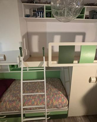 letto a castello con doppio amradio
