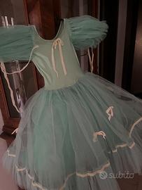 Tutù da ballerina verde acqua e giallo