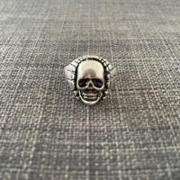 Anello grunge argento brunito size S/M