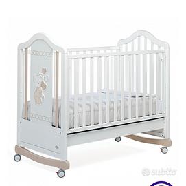 Lettino bambini legno Foppapedretti e materasso