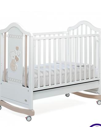 Lettino bambini legno Foppapedretti e materasso