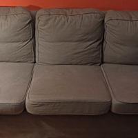 Due divani Ektorp Ikea grigi 3 posti