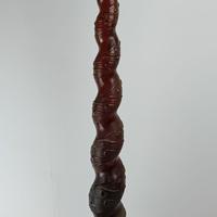 Bottiglione da collezione in vetro decorato