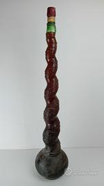 Bottiglione da collezione in vetro decorato