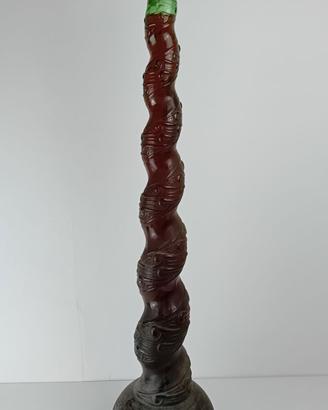 Bottiglione da collezione in vetro decorato