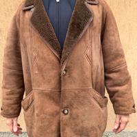 Montone uomo vera pelle scamosciata Vintage