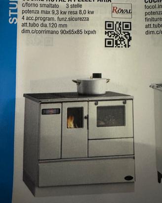 Cucina ROYAL  PALAZZETTI a PELLET ARIA