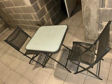Set tavolo per terrazza o giardino