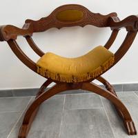 Sedia da regista in legno massello anni 70