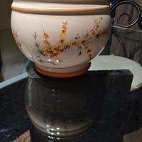 cachepot in ceramica decorata a mano