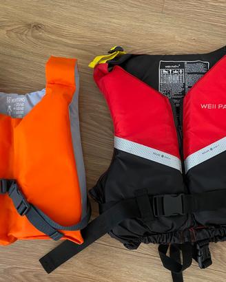 Giubbotti sport acquatici donna e bambino NUOVI
