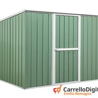 Casetta box giardino Acciaio 260x185 verde scuro