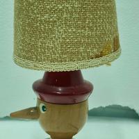 RARA LAMPADA PINOCCHIO LEGNO  ORIGINALE VINTAGE 