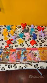 Statuine Digimon gomma con carta collezionabilie