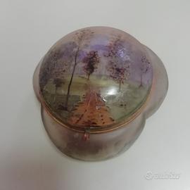 BOMBONIERA VETRO ART NOVEAU 