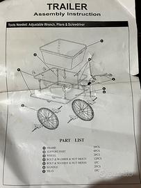 Carrellino rimorchio per bici