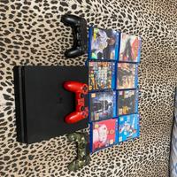 Play station 4 con joystick e 8 giochi