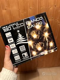 180 luci led bianco caldo albero di natale