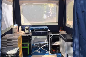 Tenda cucinotto + cucina + mobile