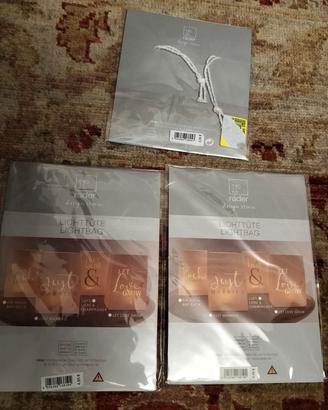 Set di 2 lightbags e gift hangtags Rader per feste