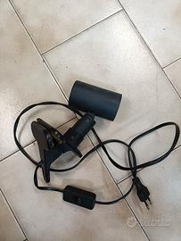 Lampada Vintage con Morsetto Anni 70 